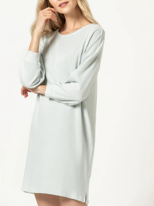 Lilla P - 3/4 Sleeve Mini Sweatshirt Dress - Sz M