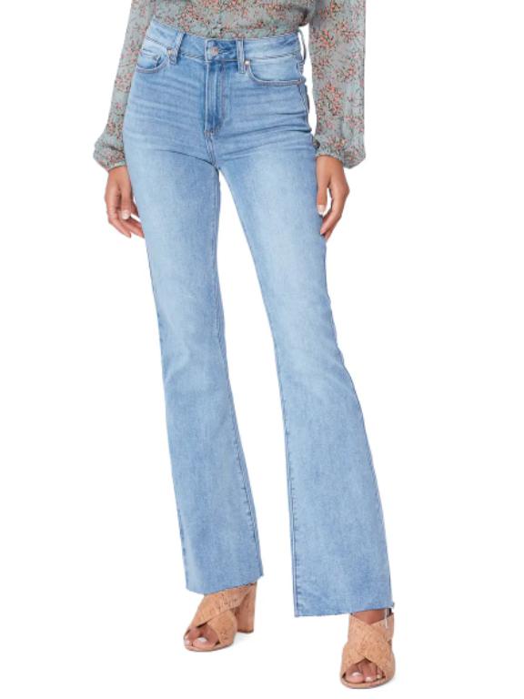 Paige - High Rise Laurel Canyon with Raw Hem - Sz 31