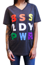 Load image into Gallery viewer, BSS LDY PWR Pride V-neck Tee
