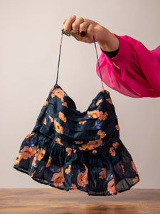 Upcycled Ruffle Dress Bag