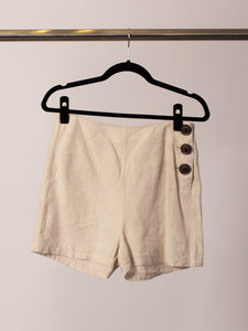Boden Upcycled High Rise Linen Shorts (sz. 6)