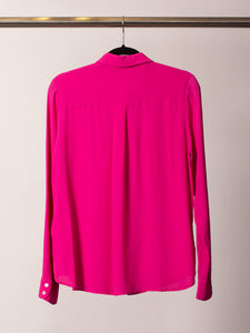 Marella Upcycled Silk Blend Button Up Shirt (sz. 8)