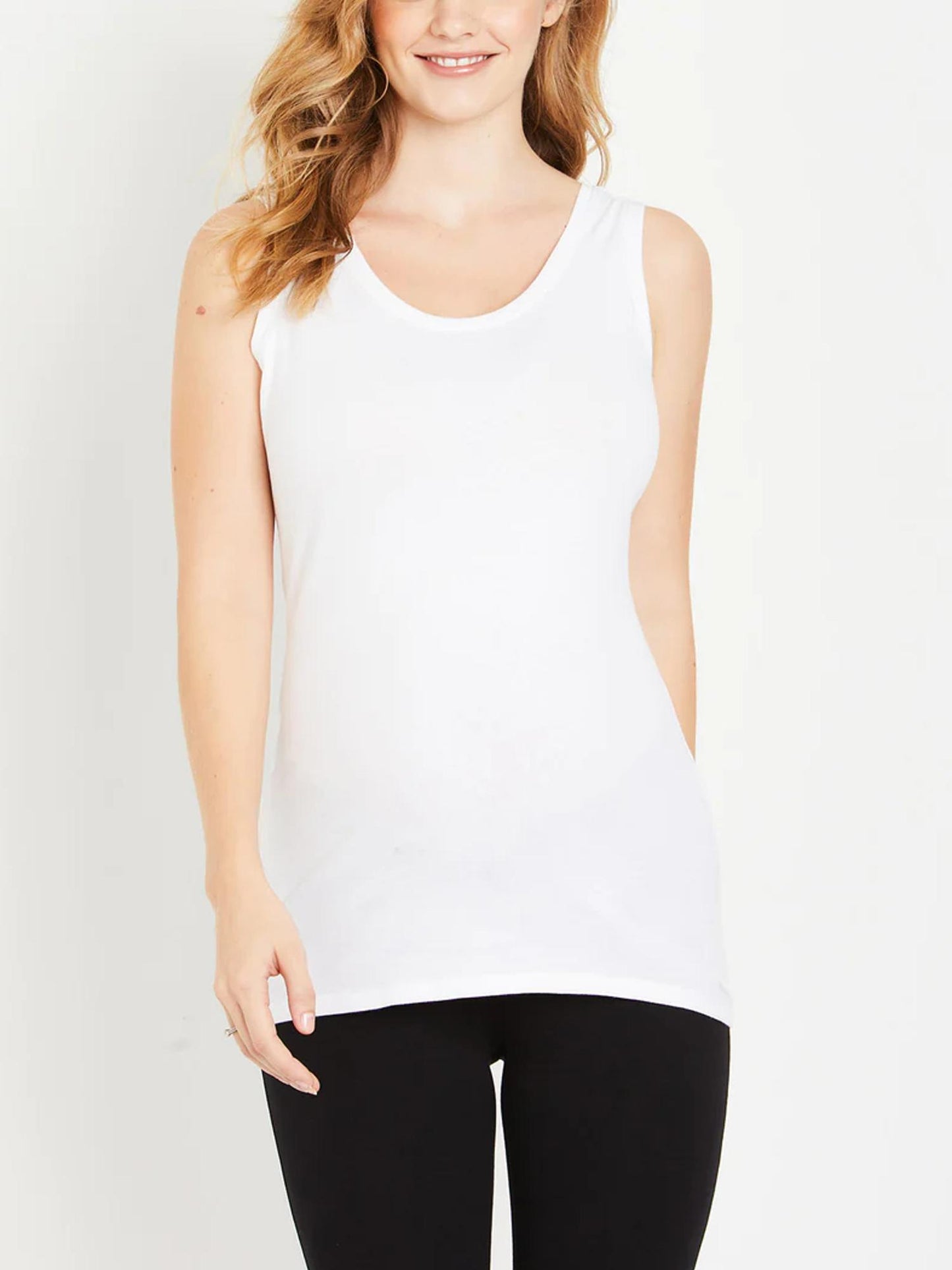 BumpStart - Scoop Neck Maternity Tank Top - Sz SM