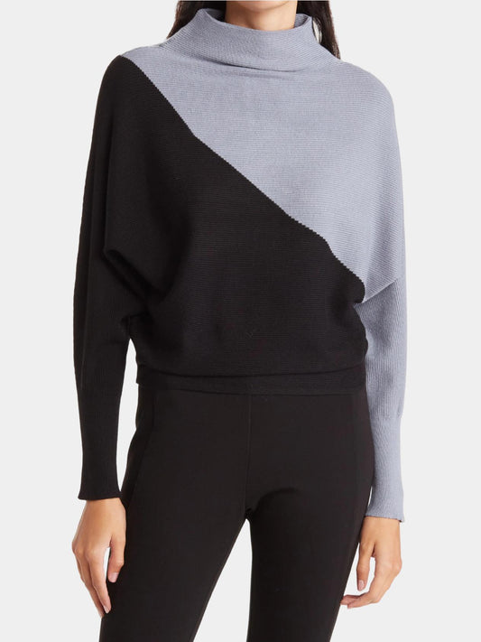 T Tahari - Dolman Sleeve Mock Neck  Sweater - Sz M