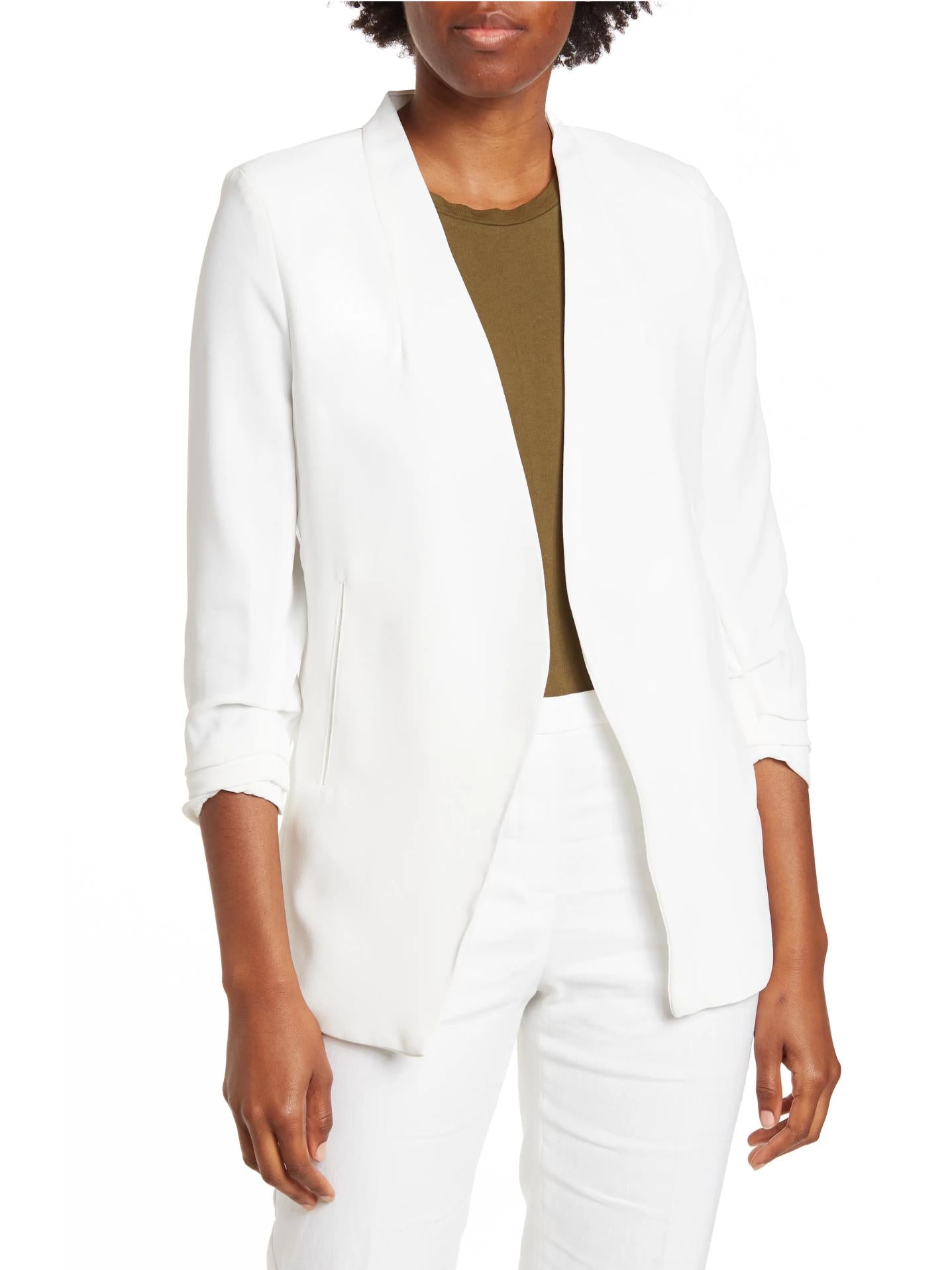 T Tahari - Ruched Sleeve Blazer - Sz XL