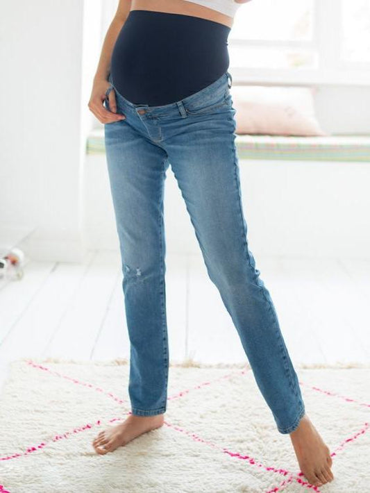 Seraphine - Ripped Boyfriend Maternity Jeans - Sz 8M