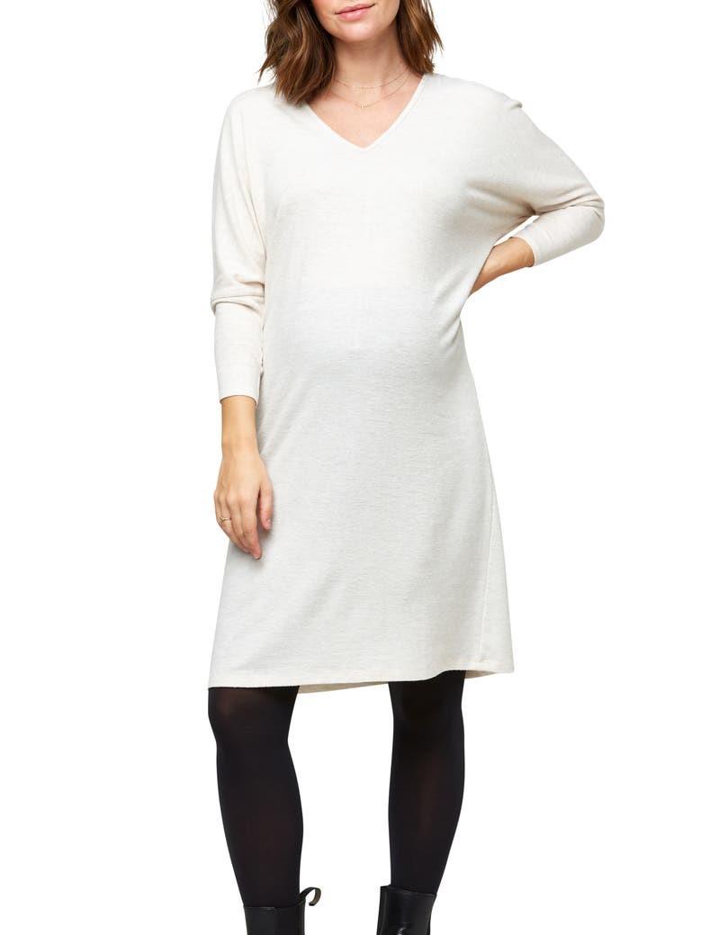 Nom Maternity - Maternity + Nursing Comfy Midi Dress - Sz SM
