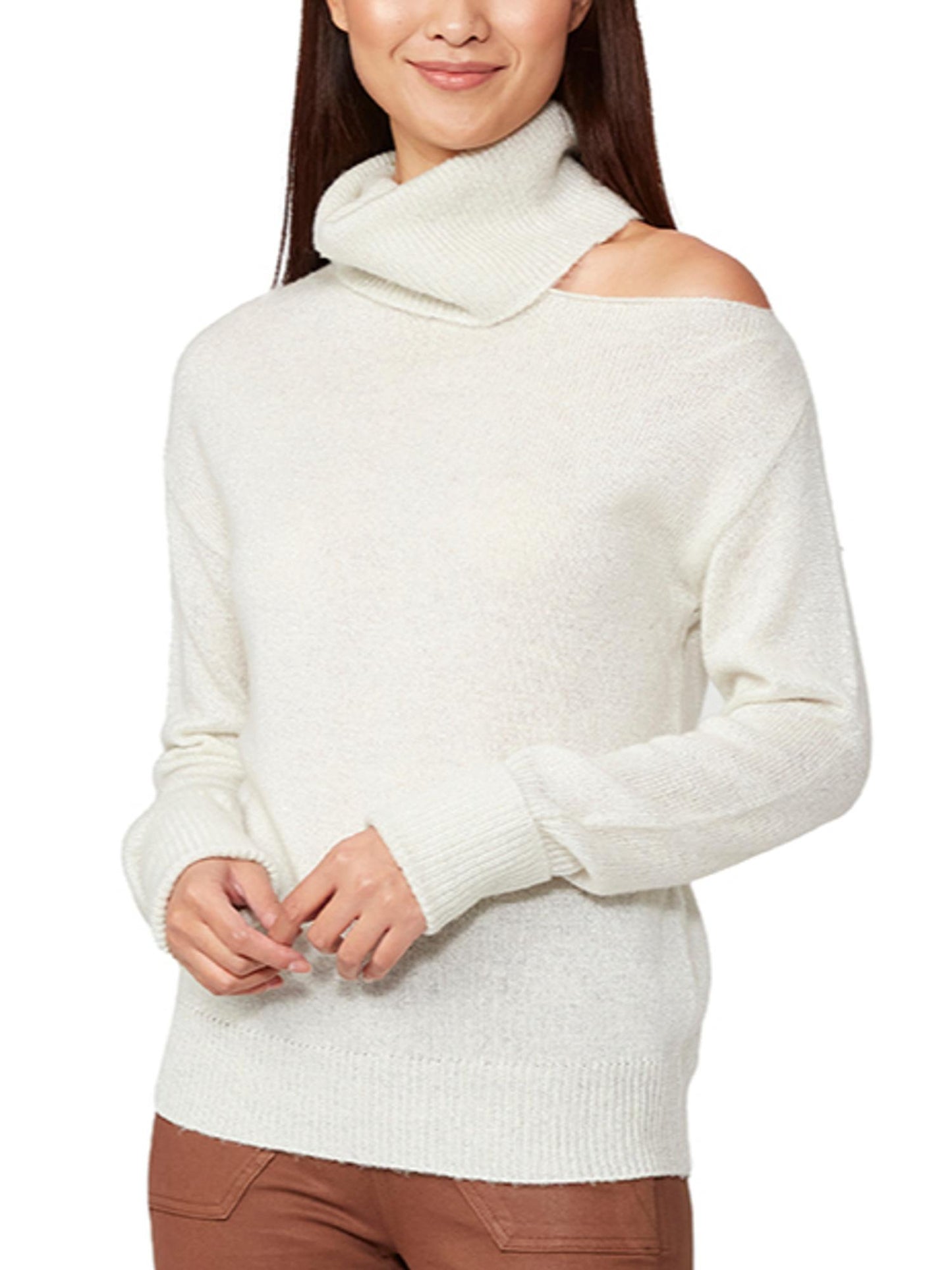 Paige - Cold Shoulder Turtleneck Sweater - Sz XL