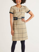 Load image into Gallery viewer, Boden Short Sleeve Keyhole Tweed Dress - Sz 10

