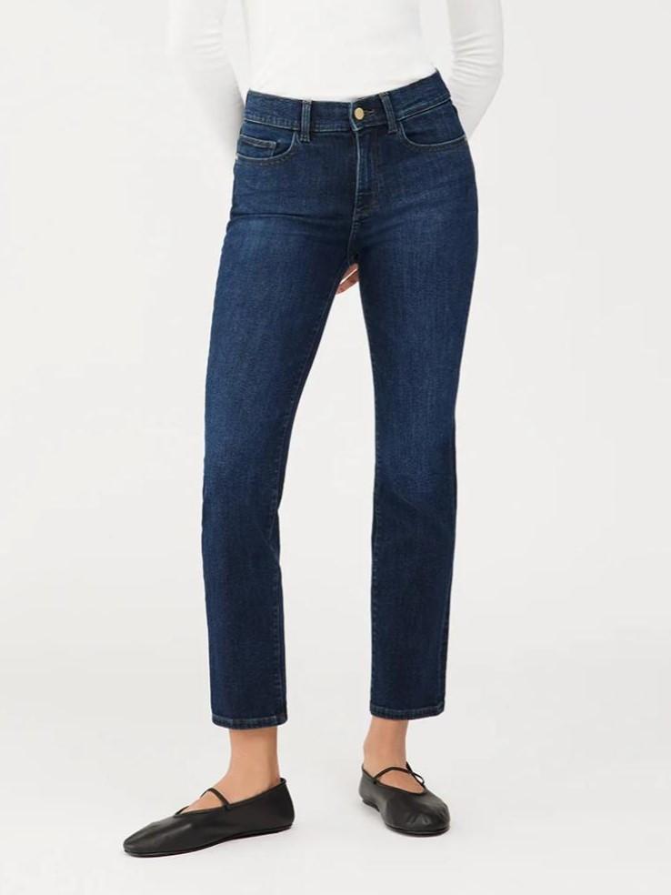 DL1961 - Mara Straight Leg Mid-Rise Ankle Jeans - Sz 25