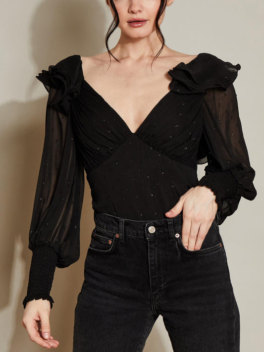 Hutch - Sleeve Detail Blouse - Sz S