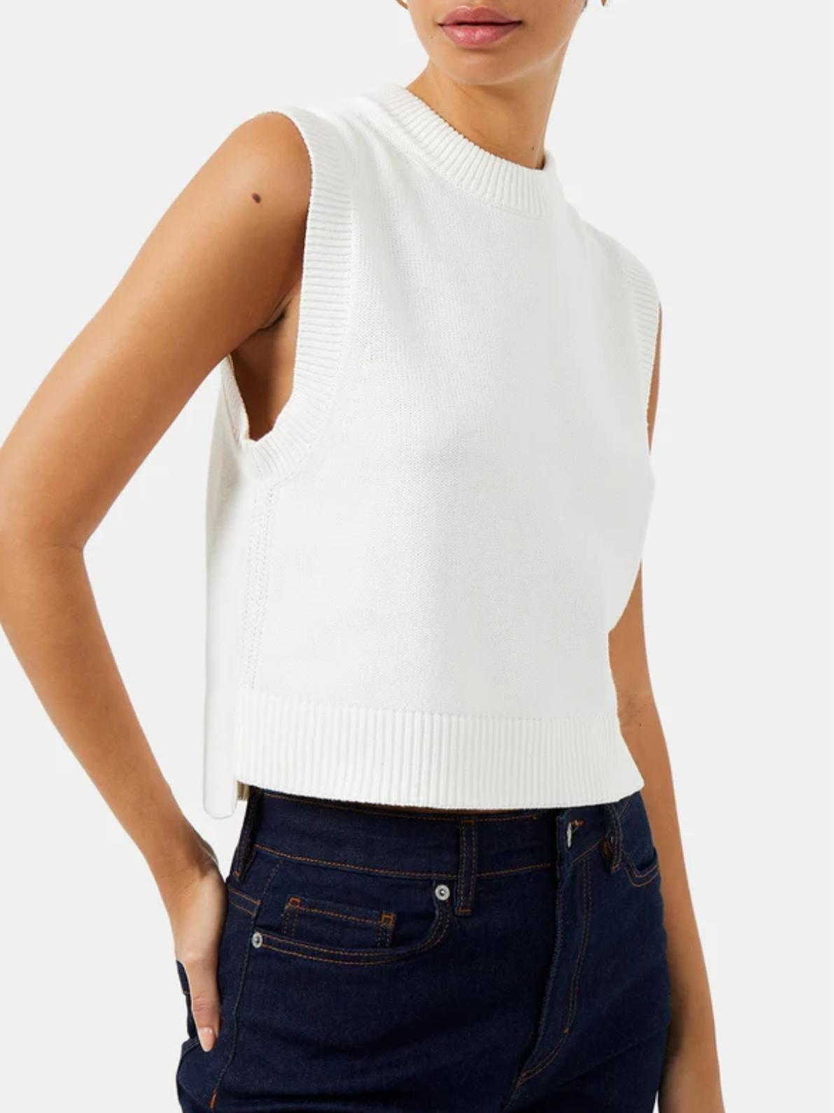 French Connection - Mozart Sleeveless Crew Neck Vest - Sz S