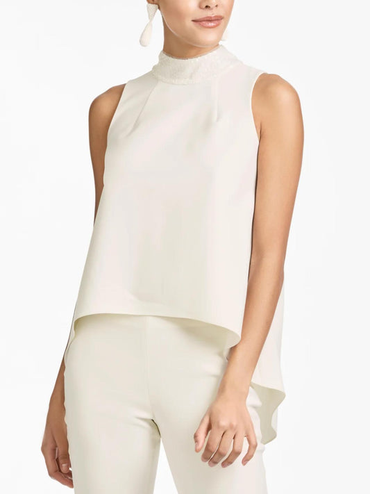 Sachin & Babi - Keaton Sequin Mock Neck Top - Sz M