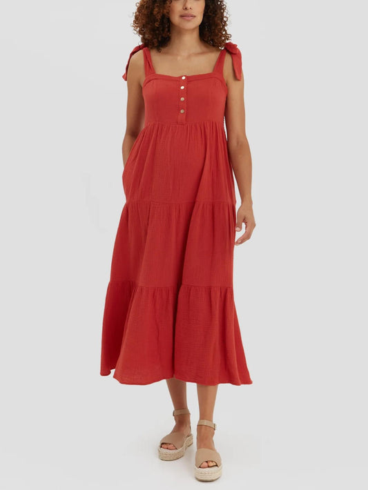 Nom Maternity - Alise Sleeveless Maternity Maxi Dress - Sz MM