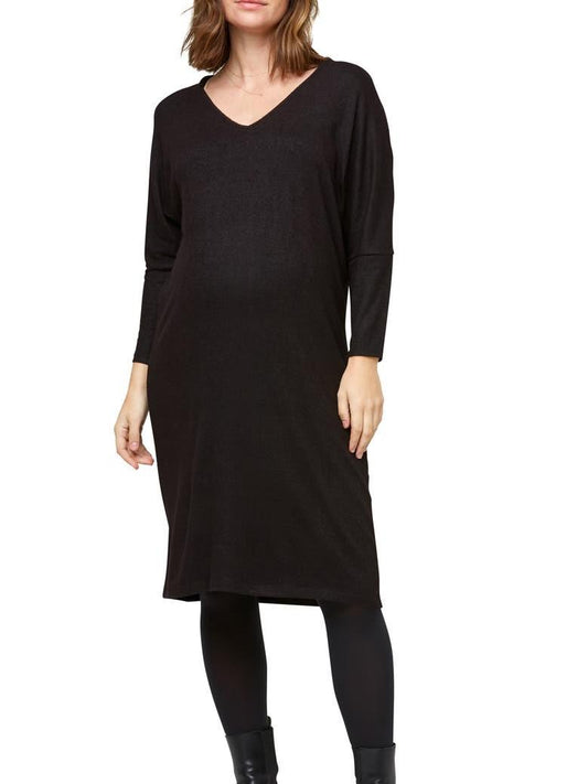 Nom Maternity - Maternity + Nursing Comfy Midi Dress - Sz MM