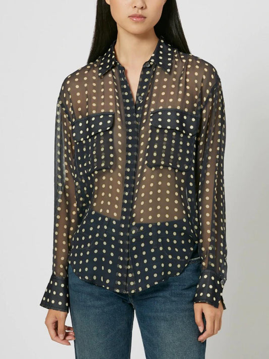 Equipment - Melanni Silk Button-Down Shirt - Sz XL